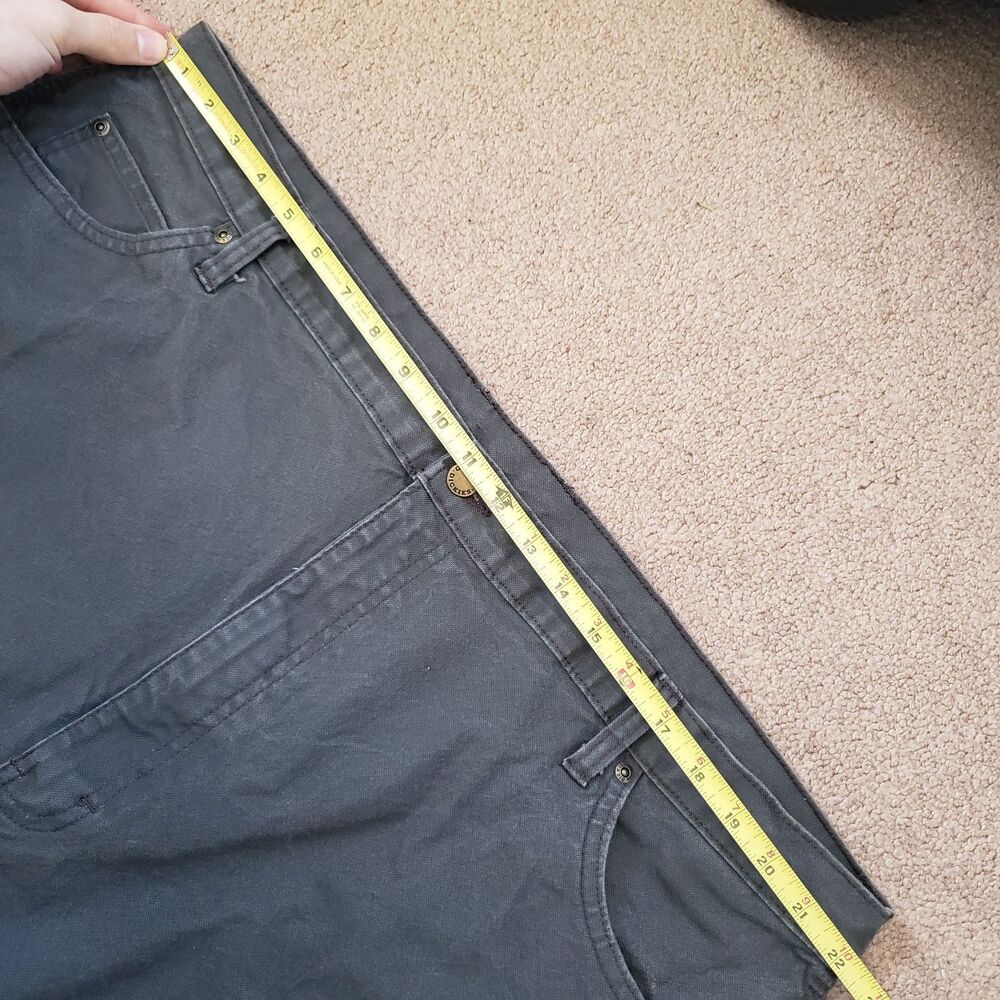 Lot Of 2 Dickies Carpenter Pants Size 44x32 Mens Beige & Gray Duck Canvas - Picture 7 of 16